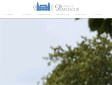 Tablet Screenshot of chateau-plantadis.com